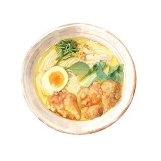 R10 Kara-age miso ramen