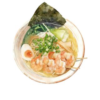 R14 Ebi kushi miso ramen