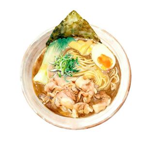 R6 Black garlic butatama miso ramen