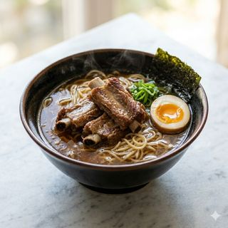 Ramen con puntine di maiale