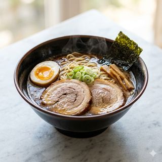 Ramen della casa con verdure
