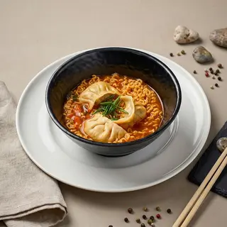 Рамён с пельменями говядина (650г)