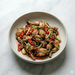 Rana saltato con peperoncino