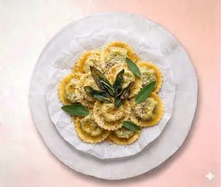 Ravioli burro e salvia