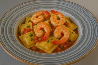 Ravioli shrimp