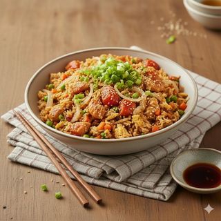 Rezanci sa paradajzom i jajima鸡蛋西红柿盖面-