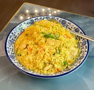 Riso con curry e pollo