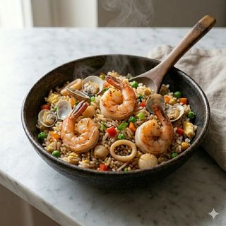 Riso con frutti di mare