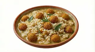Riso e falafel