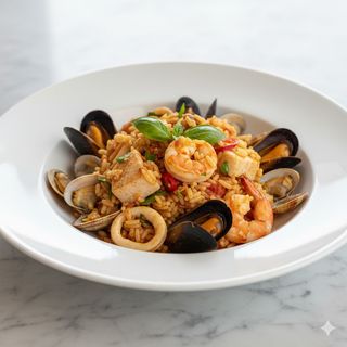 Riso pilaff ai frutti di mare