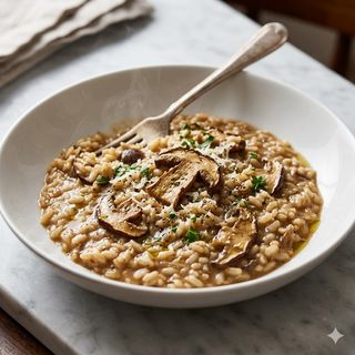 Risotto con funghi porcini