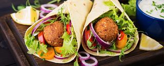Roll falafel - piadina