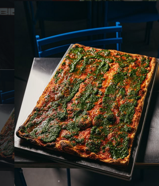 Rossa e salsa verde mezza teglia