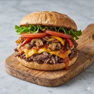 Royal's mushroom steak