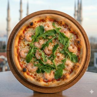 Rucola e gamberi
