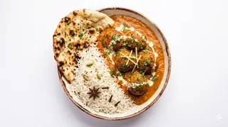 Sabzi kofta chawal vegetariano 