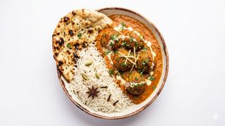 Sabzi kofta chawal vegetariano 