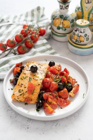 Salmone alla mediterranea
