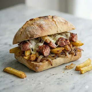 Salsiccia panino o piadina