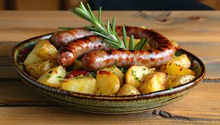 Salsiccia panata + contorno