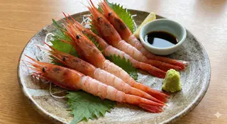Sashimi gambero rosso Mazara  1 pezzo