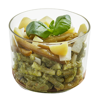 Sedanini pesto di basilico patate e fagiolini