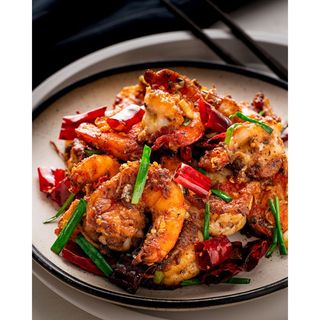 Sichuan prawns