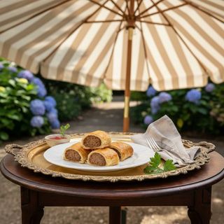 Smokey Sausage Rolex + Chips