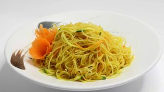 Spaghetti riso curry