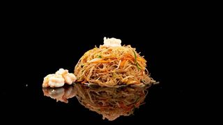 18 Spaghetti di riso con gamberi