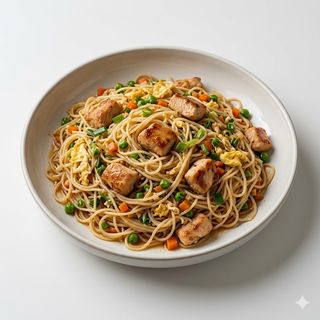 Spaghetti di riso con il pollo 750 ml