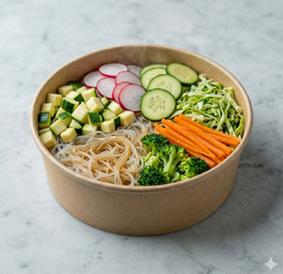 Spaghetti Soia con Verdure