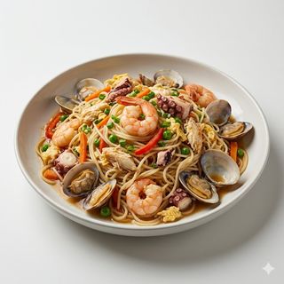 Spaghetti di riso con i frutti di mare 750 ml