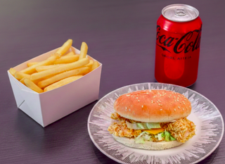 Spicy bite burger menú