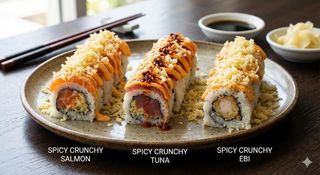 Spicy crunchy salmon