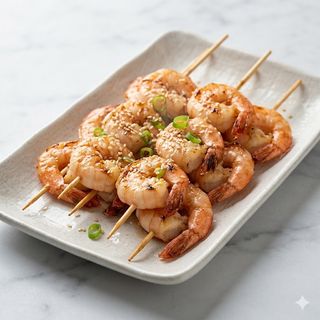 Spiedini di gamberi 5 pezzi 