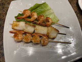 Spiedini di frutti di mare