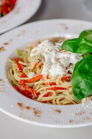 Pasta Stracciatella Picante