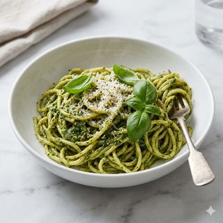 Stringoli al pesto genovese