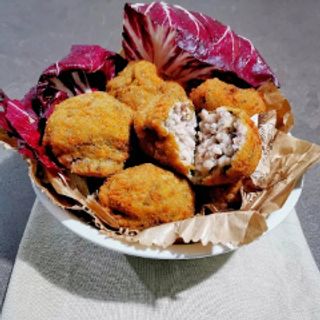 Supplì radicchio speck