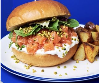 Tartaburger salmone