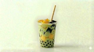 Tè verde con latte trio