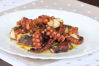 Tentacoli di polpo grigliati