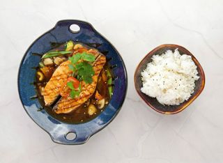 Salmon teriyaki