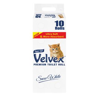 Velvex White Toilet Paper 10'S