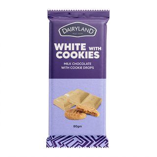 Dairyland White With Cookies Chocolate 80G