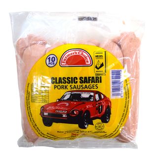 Farmers Choice Classic Safari Pork Sausage 500 g 10 Pieces