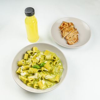 Pasta + Extra Chicken + Lemonade -20% off