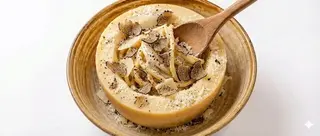 Mezzo pacchero cacio e pepe con tartufo