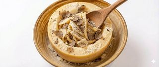 Mezzo pacchero cacio e pepe con tartufo